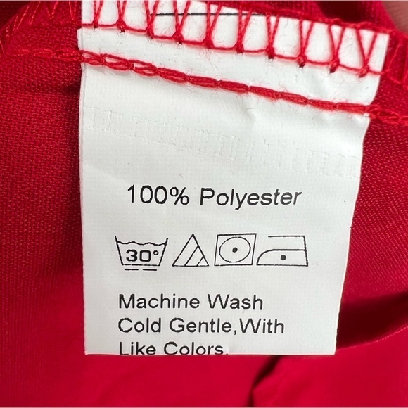 SHEIN Red Balloon Sleeve Mini Dress Size Large Women's - Picture 4 of 7